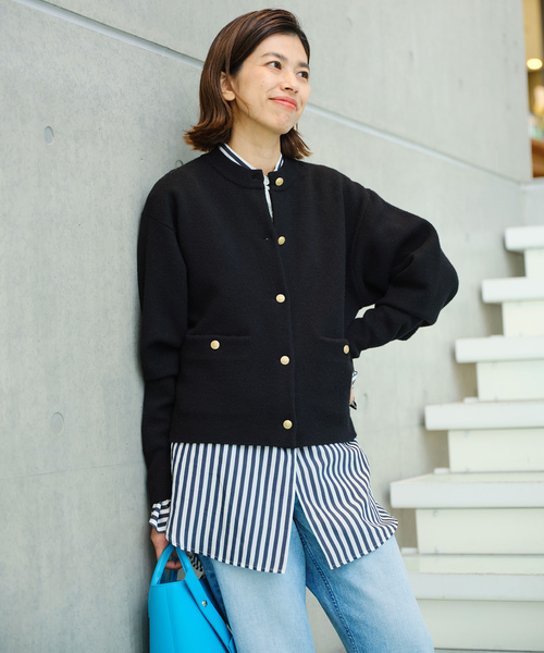 IENA 「IENA」 ニットカーディガン FREE レッド レディース : ZOZOTOWN
