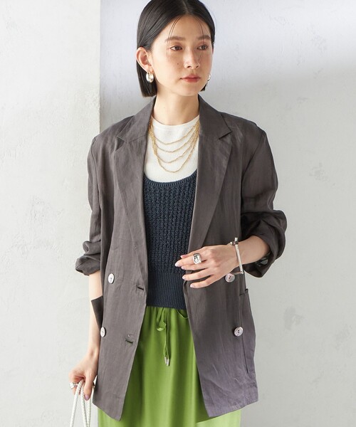 今季美品　シップス〈手洗い可能〉ラミー 4 シアー ジャケット 手洗い可能〉ラミー 4 シアー ジャケット｜ SHIPS 公式サイト