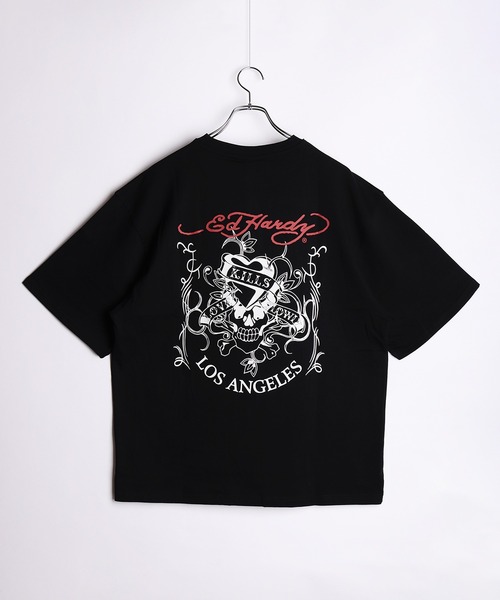 Ed Hardy（エド・ハーディー） tシャツ 半袖プリントTシャツ ラブキル