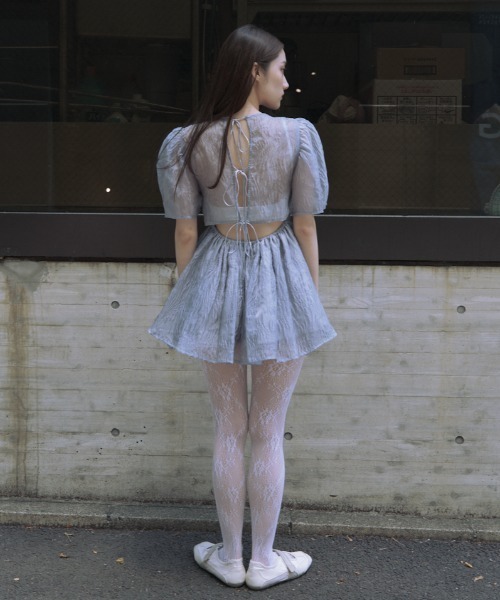 トップス HONEYMIHONEY jacquard puff sleeve tunic ZOZO限定】jacquard puff sleeve tunic（シャツ/ブラウス
