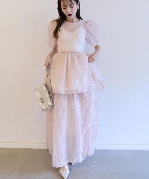 トップス HONEYMIHONEY jacquard puff sleeve tunic ZOZO限定】jacquard puff sleeve tunic（シャツ/ブラウス