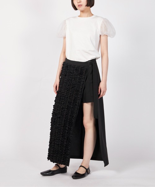 セール】【CLANE/クラネ】FRONT ZIP FLARE SKIRT/フロントジップ