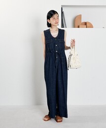 最終値下 FREAKS STORE SOMETHINGソフトデニムオーバーオール SOMETHING オールインワン × FREAK'S STORE/サムシング 別注