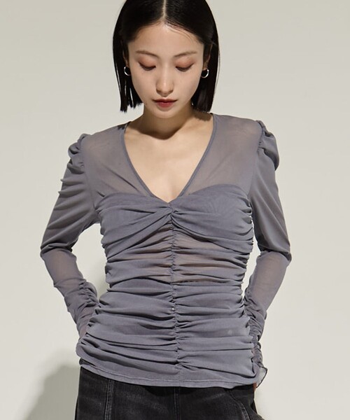 FETICO ギャザートップス FETICO tシャツ 「FETICO/フェティコ」「STUDIOUS別注」TULLE