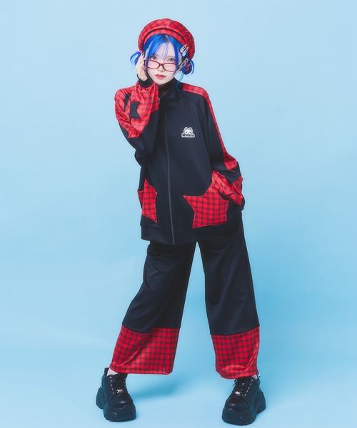 Hauls ジャージ お星様が舞い降りたジャージセットあっぷ レディース