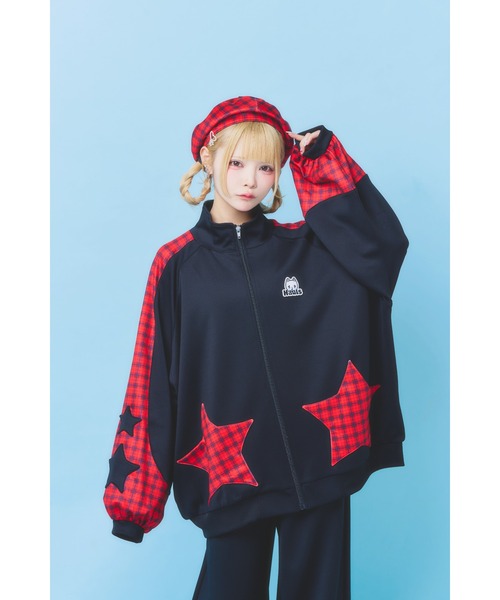 Hauls ジャージ お星様が舞い降りたジャージセットあっぷ レディース