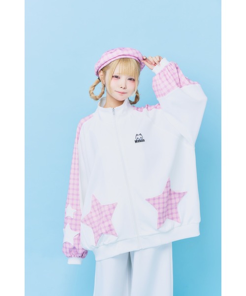 Hauls ジャージ お星様が舞い降りたジャージセットあっぷ レディース