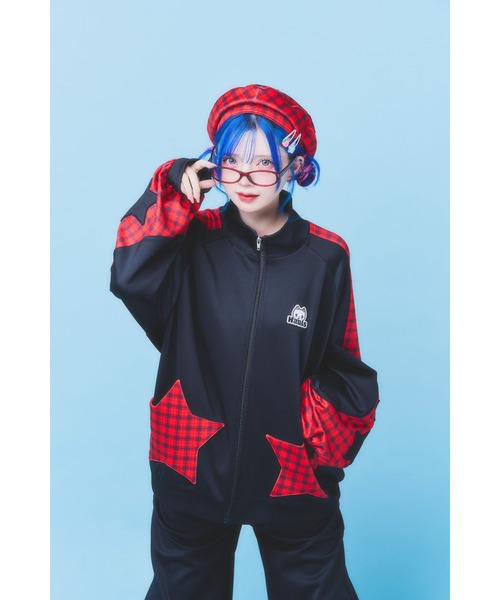 Hauls ジャージ お星様が舞い降りたジャージセットあっぷ レディース