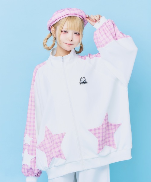 Hauls ジャージ お星様が舞い降りたジャージセットあっぷ レディース