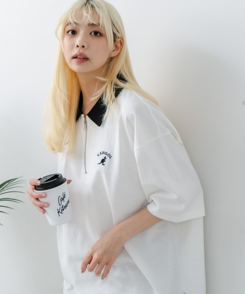 KANGOL（カンゴール） ポロシャツ 半袖 「KANGOL/カンゴール」襟配色