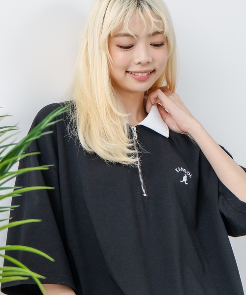 KANGOL（カンゴール） ポロシャツ 「KANGOL/カンゴール」襟配色 ハーフ