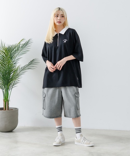 KANGOL（カンゴール） ポロシャツ 「KANGOL/カンゴール」襟配色 ハーフ
