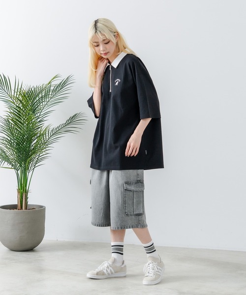 KANGOL（カンゴール） ポロシャツ 「KANGOL/カンゴール」襟配色 ハーフ
