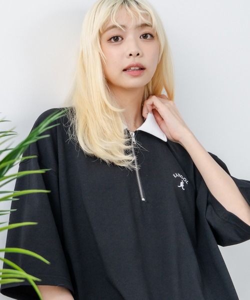 KANGOL（カンゴール） ポロシャツ 「KANGOL/カンゴール」襟配色 ハーフ