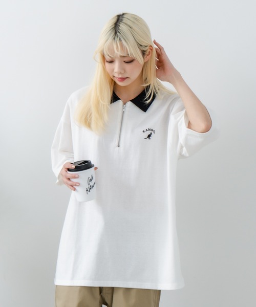 KANGOL（カンゴール） ポロシャツ 「KANGOL/カンゴール」襟配色 ハーフ