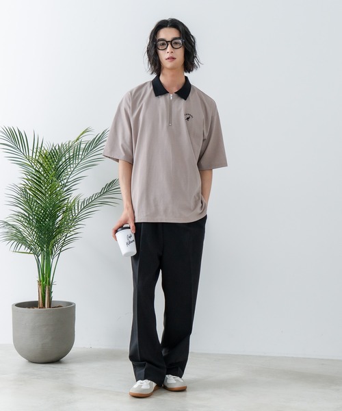 KANGOL（カンゴール） ポロシャツ 「KANGOL/カンゴール」襟配色 ハーフ