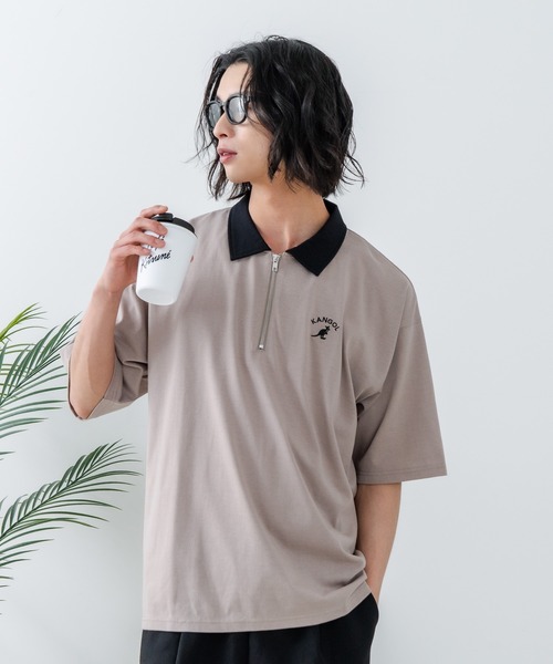 KANGOL（カンゴール） ポロシャツ 半袖 「KANGOL/カンゴール」襟配色