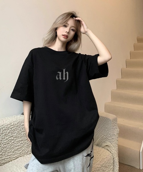 DEVICE tシャツ ビッグサイズ ロゴ プリント 古着風 Tシャツ