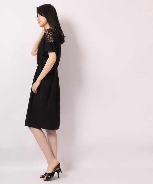 「Anna Nicola」 半袖ワンピース 40 ブラック レディース_画像5