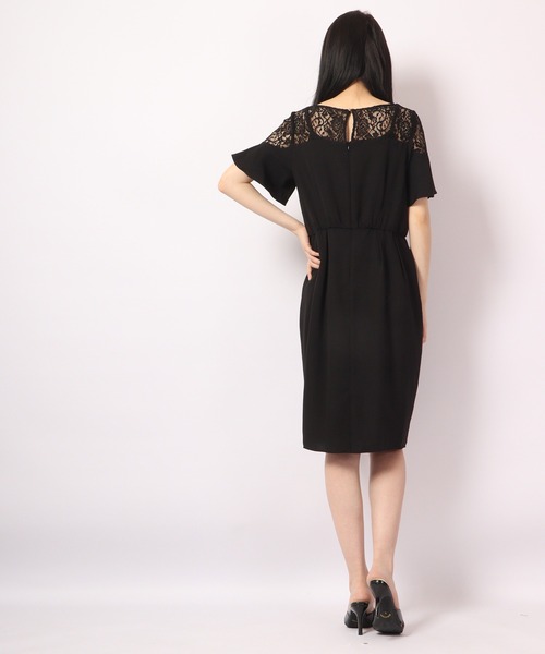 「Anna Nicola」 半袖ワンピース 40 ブラック レディース_画像6