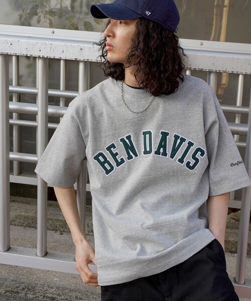「BEN DAVIS」 半袖Tシャツ MEDIUM イエロー メンズ