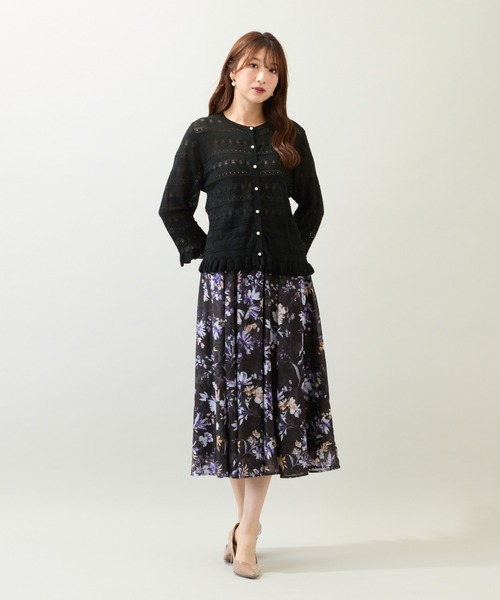 Rose Tiara ニット セーター 透かし編みニットカーディガン