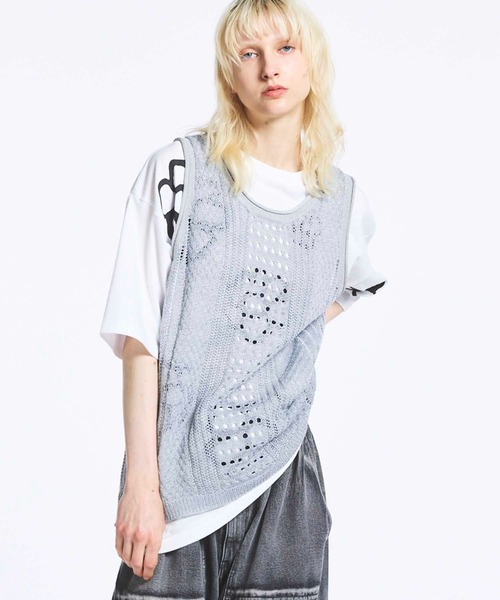 期間限定のお買い得商品 MAISON SPECIAL タンクトップ 「UNISEX」Knit Tank Top/ニット トップス