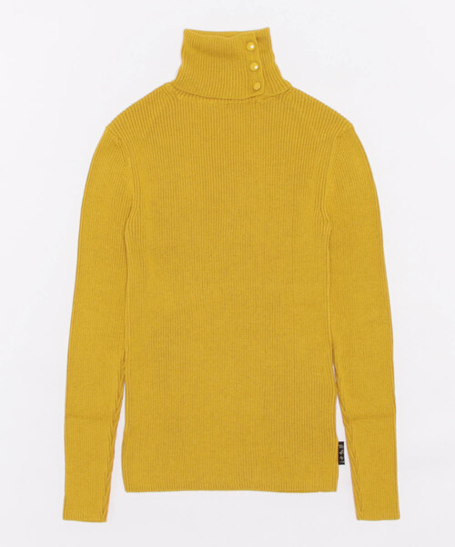 To b. by agnes 「To b.」 タートルネックニット FREE イエロー