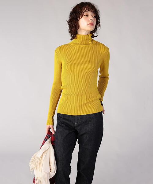 To b. by agnes 「To b.」 タートルネックニット FREE イエロー