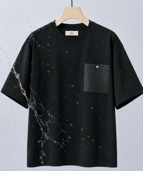 tシャツ 「新型」もう汗(焦)らない汗染み，汚れ抑制/ソロテックス