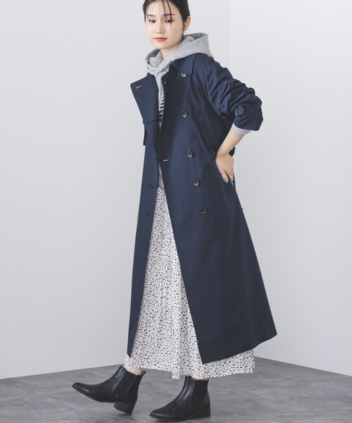 「BEAMS HEART」 トレンチコート SMALL ベージュ レディース_画像3