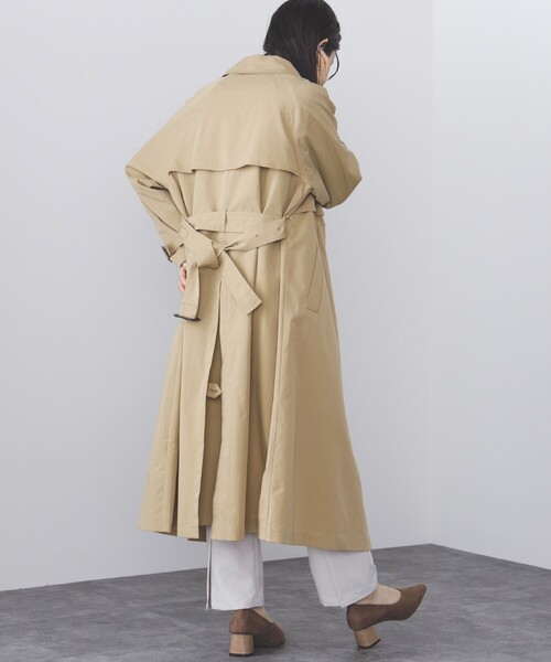 「BEAMS HEART」 トレンチコート SMALL ベージュ レディース_画像6