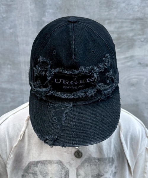 SURGERY distroyed denim cap キャップ 新品 SURGERY キャップ 帽子 「SURGERY」surgery distroyed denim cap