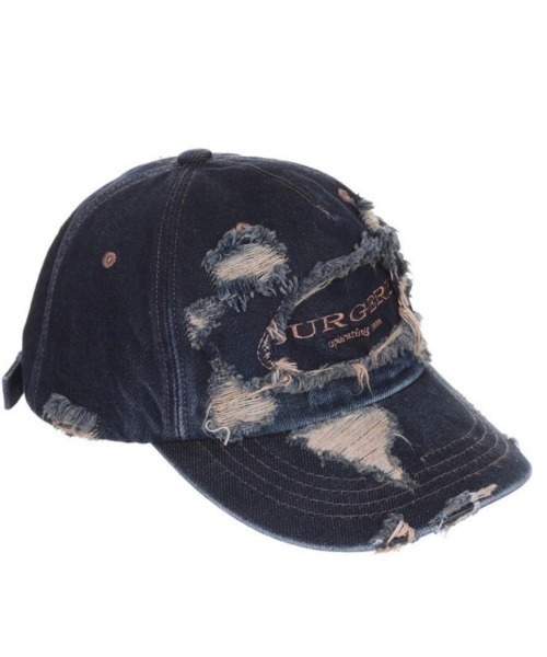SURGERY distroyed denim cap キャップ 新品 6/16再入荷【SURGERY】surgery distroyed denim cap / 【サー