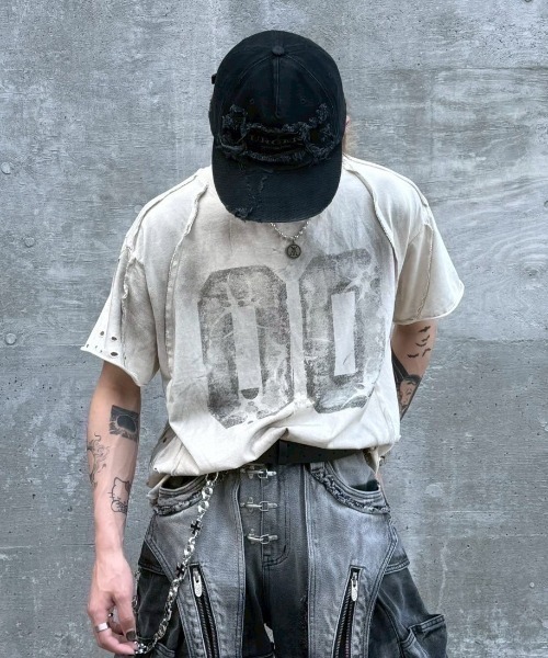 SURGERY キャップ 帽子 「SURGERY」surgery distroyed denim cap