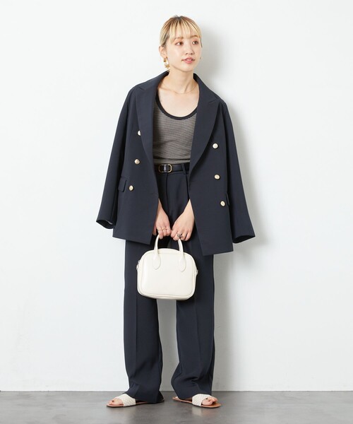FREAK'S STORE フリークスストア セットアップ レディース ネイビー FREAK'S STORE セットアップ 限定展開 紺 ブレザー ジャケット