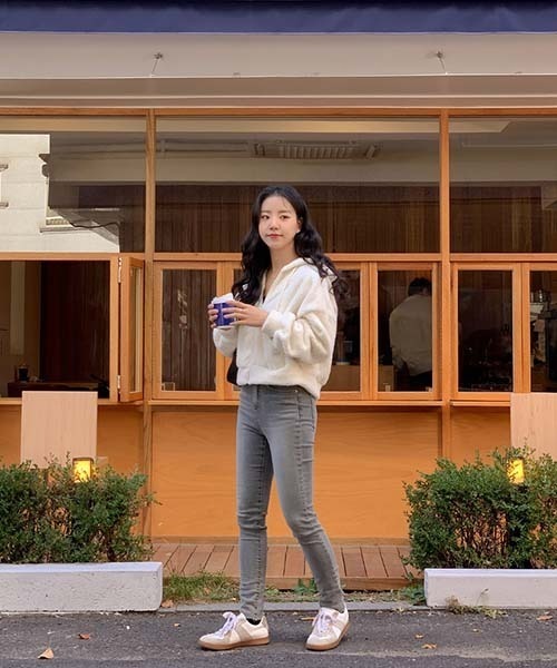 「SONA」 「from.102」ジップアップパーカー ONE SIZE アイボリー レディース_画像3