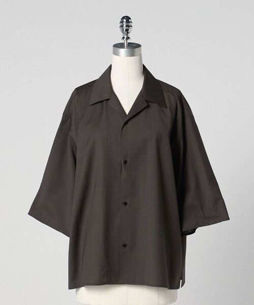 LOEFF（ロエフ） シャツ 「LOEFF」トロピカルウール オープンカラー