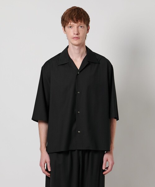 LOEFF ロエフ　イセタンサローネ別注　ウールレギュラーカラーシャツ LOEFF ロエフ イセタンサローネ別注 ウールレギュラーカラーシャツ