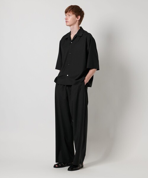 LOEFF（ロエフ） シャツ 「LOEFF」トロピカルウール オープンカラー