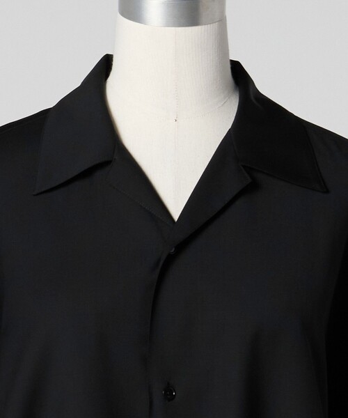 LOEFF（ロエフ） シャツ 「LOEFF」トロピカルウール オープンカラー