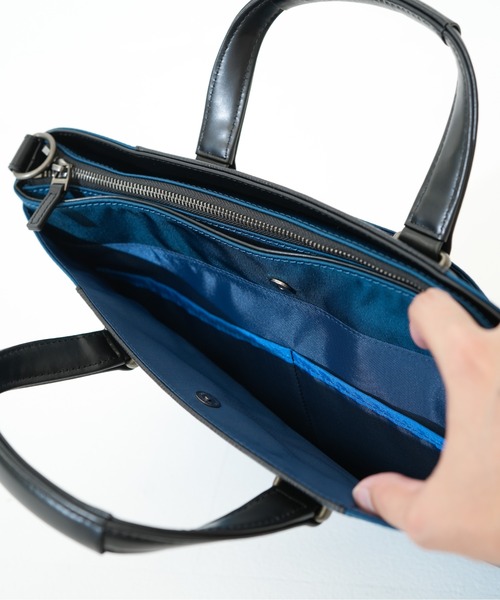 ビジネスバッグ 「LANVIN en Bleu/ランバン オン ブルー」 リッパ― A4ジャストビズ メンズ レディースの画像