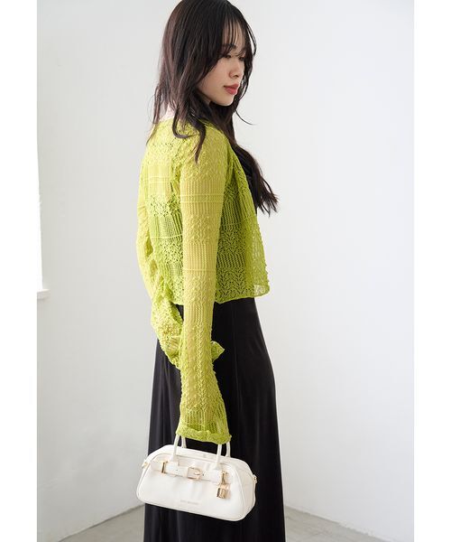 LILY BROWN ワンピース カップインベロアドレープキャミ