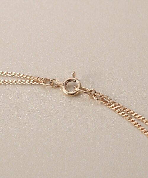 ネックレス K10中空プリムキヘイループステーション ネックレス レディースの画像