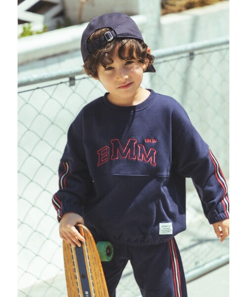 BEAMS mini（ビームス ミニ） トレーナー 袖ライン スウェット プル