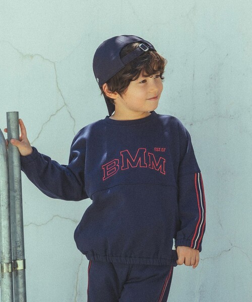 BEAMS mini（ビームス ミニ） トレーナー 袖ライン スウェット プル