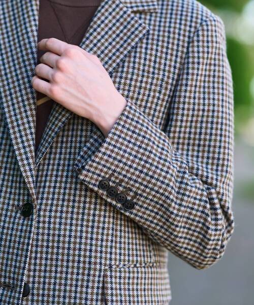 ジャケット テーラードジャケット 「きれいめカジュアル/オンオフ」ガンクラブチェックジャケット レディースの画像