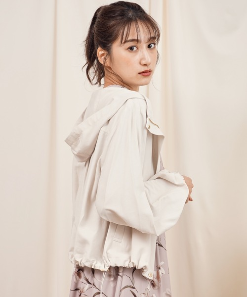 「NOELA」 マウンテンパーカー フリー オフホワイト レディース_画像4