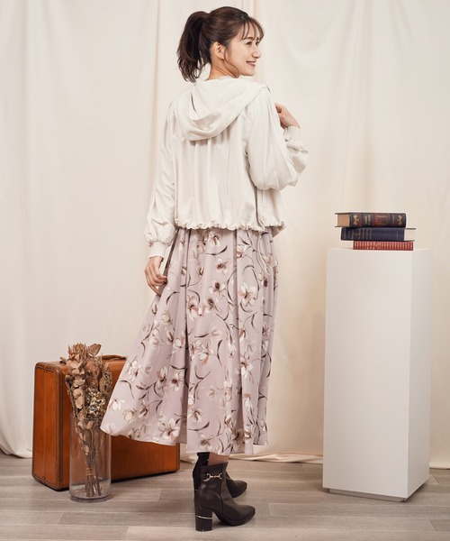 「NOELA」 マウンテンパーカー フリー オフホワイト レディース_画像9