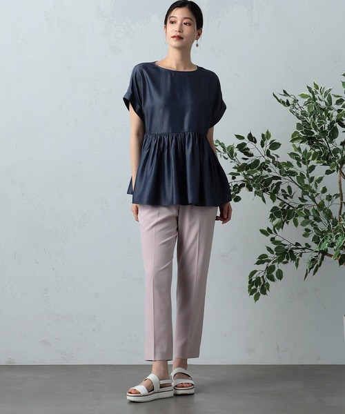 「GALLORIA」 半袖シャツ M グレー レディース_画像9